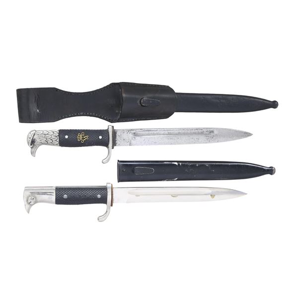 2 GERMAN DRESS BAYONETS.