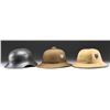 Image 2 : 2 WWII GERMAN PITH HELMETS & 1 LUFTSCHUTZ HELMET