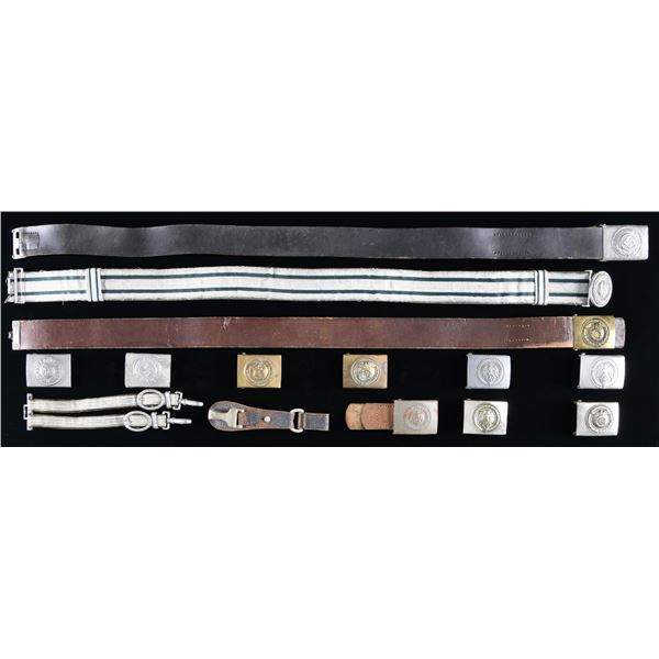 WWII GERMAN BELTS, BUCKLES AND MORE.
