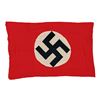 Image 2 : WWII GERMAN BANNER, FLAG, AN ARMBAND, AND A CAP