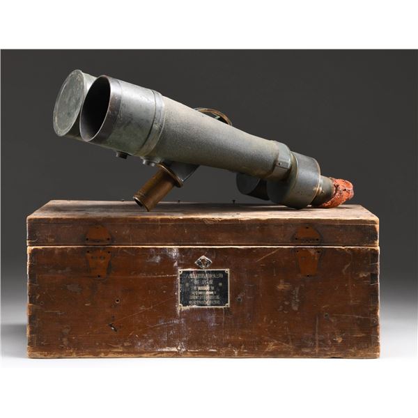 WWII JAPANESE PINTLE MOUNT BINOCULARS.