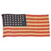 Image 1 : LARGE EARLY 38-STAR US FLAG.