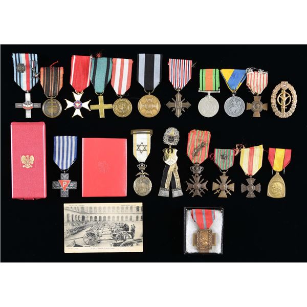 19 FOREIGN MEDALS, BADGES, & AWARDS.