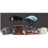 Image 2 : MILITARY CAPS, A PAIR OF BINOCULARS, AND MORE.