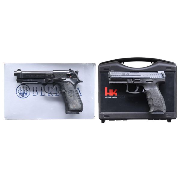TWO SEMI-AUTOMATIC PISTOLS.