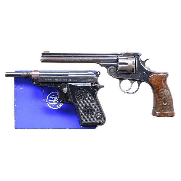 2 RIMFIRE HANDGUNS: BERETTA, H&R.