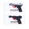 Image 1 : 2 RUGER 22/45 LITE MARK III SEMI AUTO PISTOLS WITH