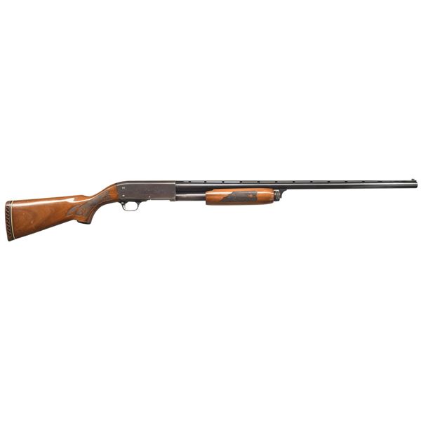ITHACA 37 FEATHERLIGHT PUMP SHOTGUN.