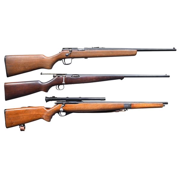 3 RIMFIRE BOLT ACTION RIFLES.
