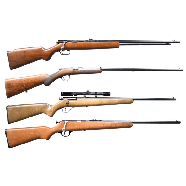 4 BOLT ACTION RIMFIRE RIFLES.
