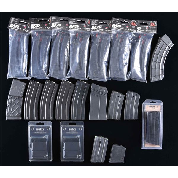LOT OF HIGH CAPACITY RIFLE MAGAZINES.
