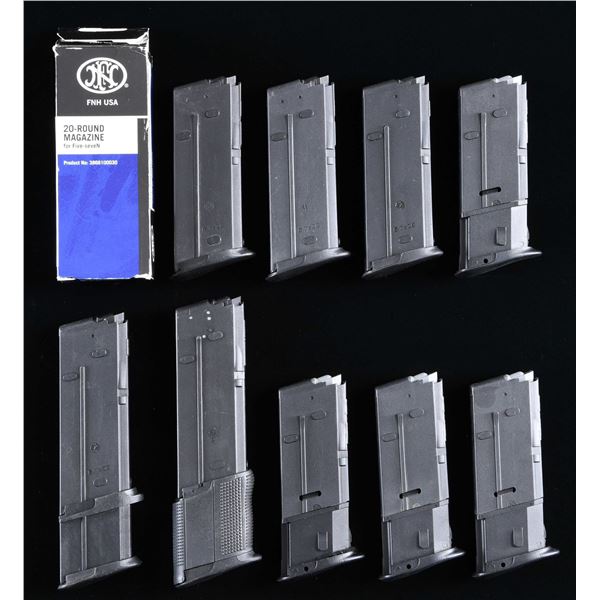 LOT OF 9 FN FIVE-SEVEN MAGAZINES.