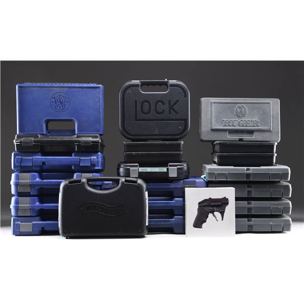 LOT OF PISTOL HARDCASES.