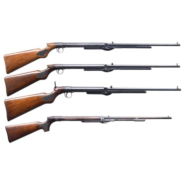 4 BSA UNDERLEVER AIR RIFLES.