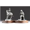 Image 2 : TWO PEWTER STATUES FROM THE DESK OF LIEUTENANT