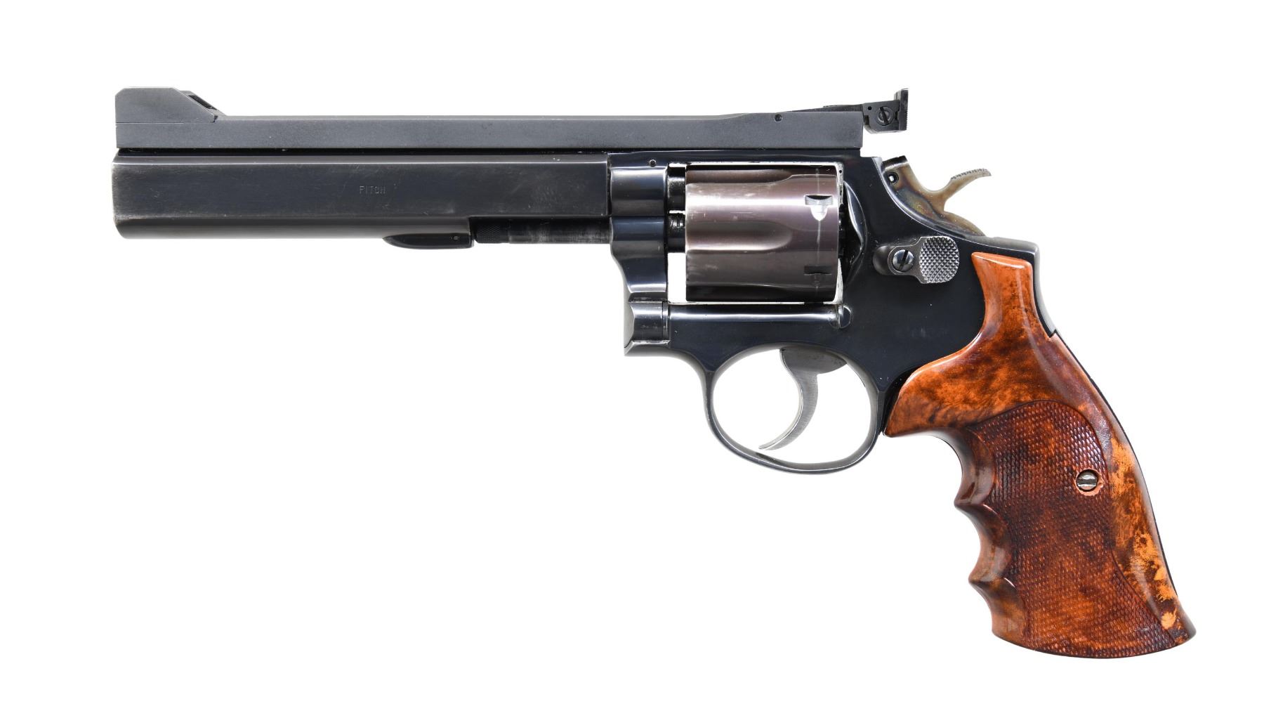 SMITH & WESSON MODEL 14-3 CUSTOM PPC DA REVOLVER.
