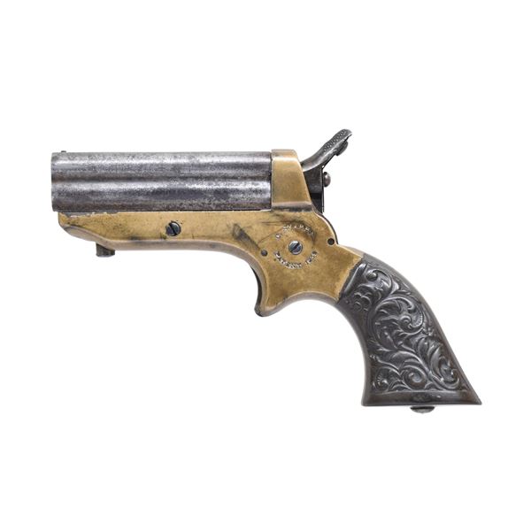 C SHARPS FIRST MODEL PEPPERBOX PISTOL.