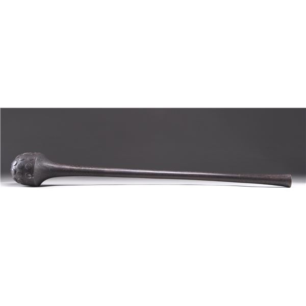 EARLY FIJIAN WAR CLUB OR MAUL.