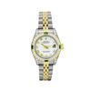Image 2 : Rolex Ladies Quickset 2Tone 18K Diamond And Emerald Datejust Wristwatch With Rol