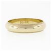 Image 4 : NEW Classic 14k Yellow Gold 5mm Domed Polished Milgrain Men's Wedding Band Ring