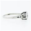 Image 5 : Antique Art Deco 14k Gold 0.36 ctw European Diamond Solitaire Open Filigree Ring