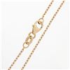 Image 7 : 18k Rose Gold .60 ctw Pave Set Diamond Cushion Pendant & Cable Link Chain Neckla
