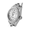 Image 3 : Rolex Ladies Stainless Steel Sapphire Quickset White Roman Smooth Bezel Oyster B