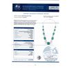 Image 4 : 49.17 ctw Emerald and 5.44 ctw Diamond Platinum Necklace
