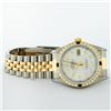 Image 5 : Rolex Mens Two Tone Silver And Sapphire Diamond 36MM Datejust Wristwatch