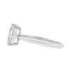 Image 7 : NEW 18k Gold 1.10 ctw GIA Princess Diamond Solitaire Knife Edge Engagement Ring