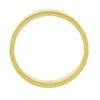 Image 5 : New 14k Yellow Gold 3.1mm Plain Polished Flat Squared Wedding Band Stack Ring