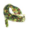 Image 4 : Vintage 18k Yellow Gold Multicolor Enamel w/ Spots Textured Snake Wrap Band Ring