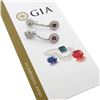 Image 6 : Vintage 14k Gold GIA Burma NO HEAT Ruby Diamond Flower Dangle Statement Earrings