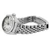 Image 4 : Rolex Ladies Stainless Steel Quickset Silver Index Dial Smooth Bezel Jubilee Ban