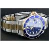 Image 6 : Rolex Mens 18K Yellow Gold And Stainless Steel Blue Submariner 40MM