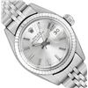 Image 1 : Rolex Ladies Stainless Steel Silver Index Date Watch With Rolex Box