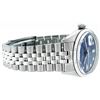 Image 2 : Rolex Mens Stainless Blue Diamond Dial Fluted Bezel 36MM Datejust Wristwatch
