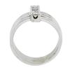 Image 2 : Estate 18k White Gold 0.72 ctw Channel Princess Cut Diamond 4-Row Wide Band Ring