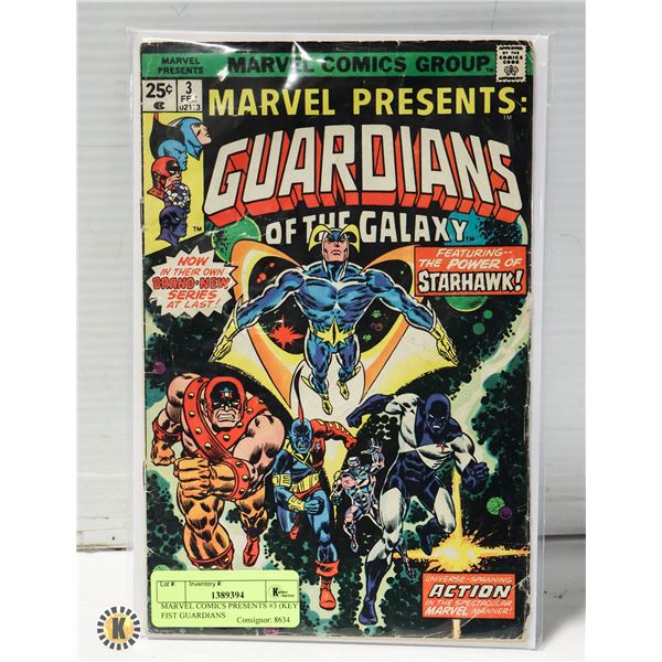 MARVEL COMICS PRESENTS #3 (KEY FIRST GUARDIANS
