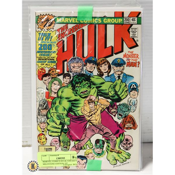 MARVEL COMICS HULK #200 (KEY MILESTONE EDITION 197