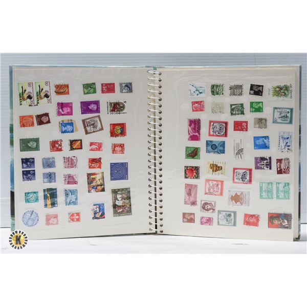 STAMP ALBUM WITH OLD STAMPS