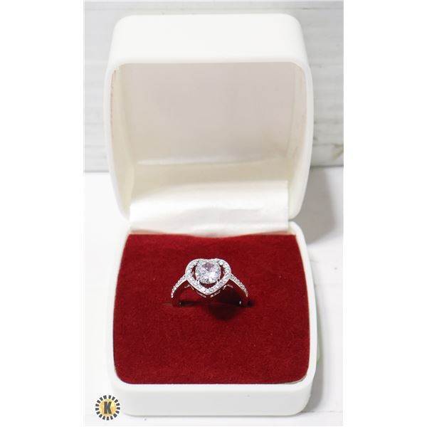 CZ PLATED HEART SHAPED