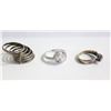 Image 1 : 3 RINGS - ONE MARKED 950, ONE .925 AND