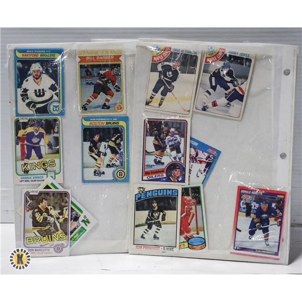 LOT OF VINTAGE 1970-80 TH HOCKEY CARDS