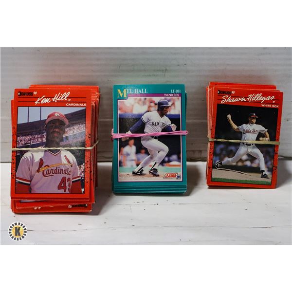 LOT OF 70 VINTAGE SCORE BASEBALL AND LOT OF