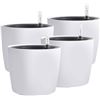 NEW 4 PACK KINJOEK 7 INCH SELF WATERING POT