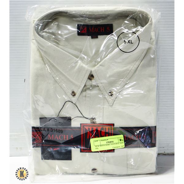 NEW MEN'S SHIRT NATURAL SIZE 5XL