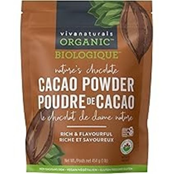 NEW 454G ORGANIC NATURES CHOCOLATE CACAO POWDER