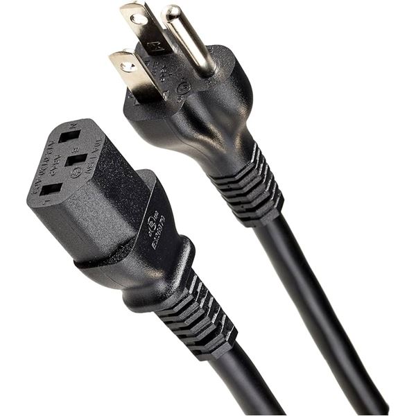 NEW AMAZON BASICS 25 FEET COMPUTER POWER CORD