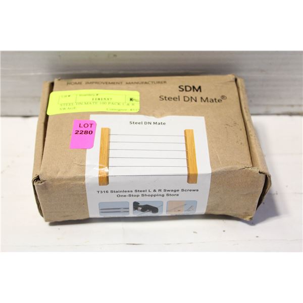 STEEL DN MATE 100 PACK L & R SWAGE